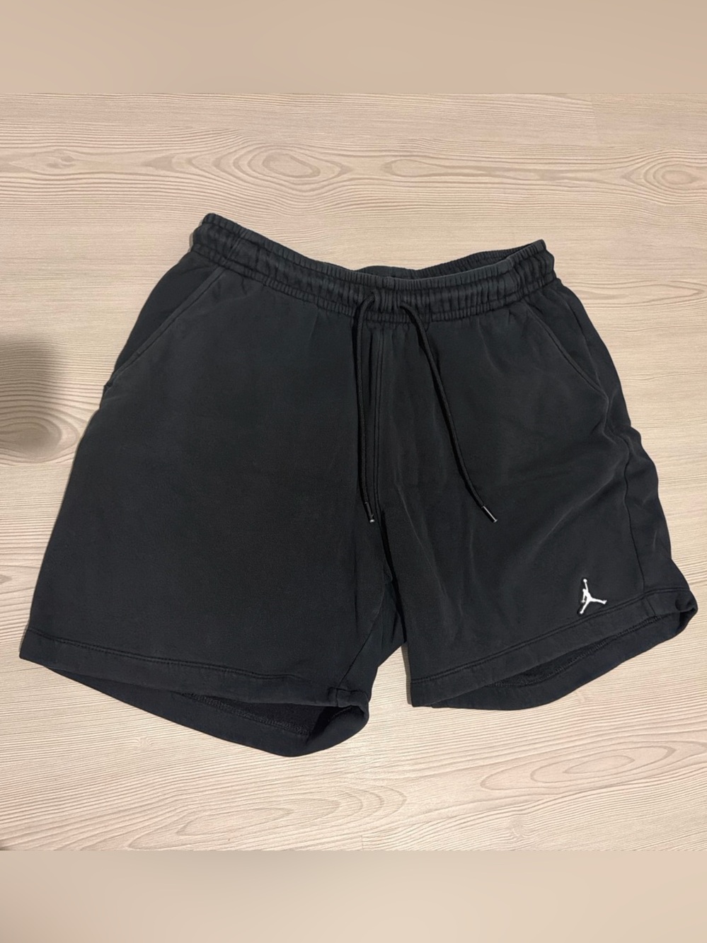 Jordan Black Kids Athletic Shorts with White Jumpman